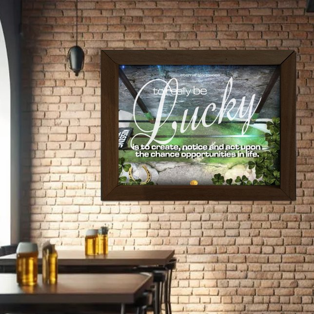 Lucky Poster – Abstract Blarney Stone Wall Art (🍀 This Blarney Stone-inspired poster adds Irish charm and inspiration to any pub, bar, or home.)