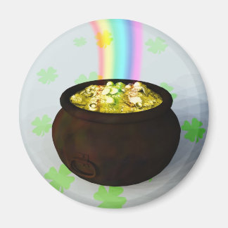 Lucky Pot of Gold Magnet