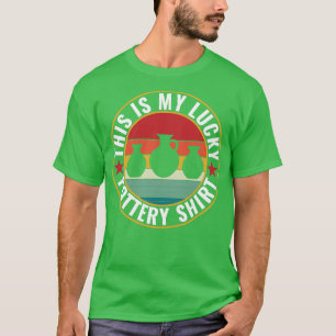 Lucky Pottery Funny Clay Retro Ceramicist T-Shirt