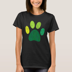 Lucky Pug Paw Dog Irish Mama St Patrick Day T-Shirt