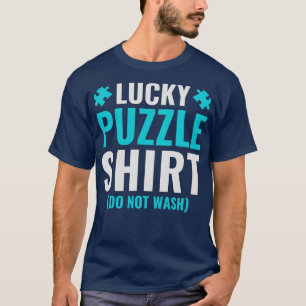 Lucky Puzzle  Funny Puzzling Enthusiast Puzzler T-Shirt