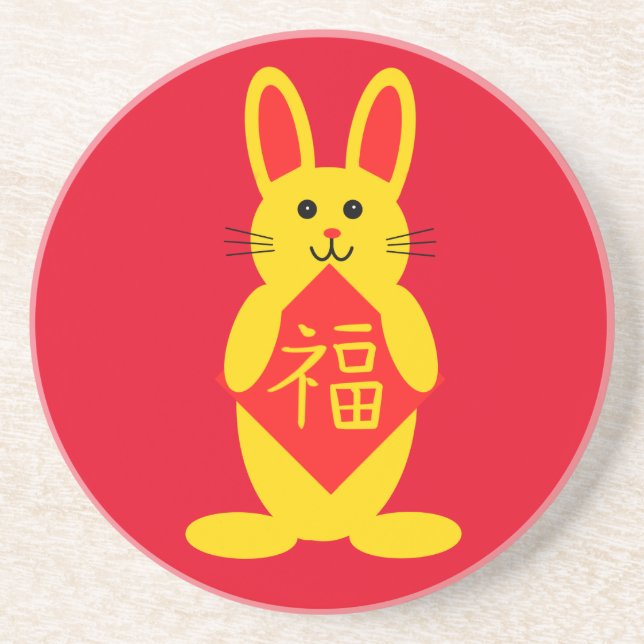 Lucky Rabbit #1 Coaster (Front)
