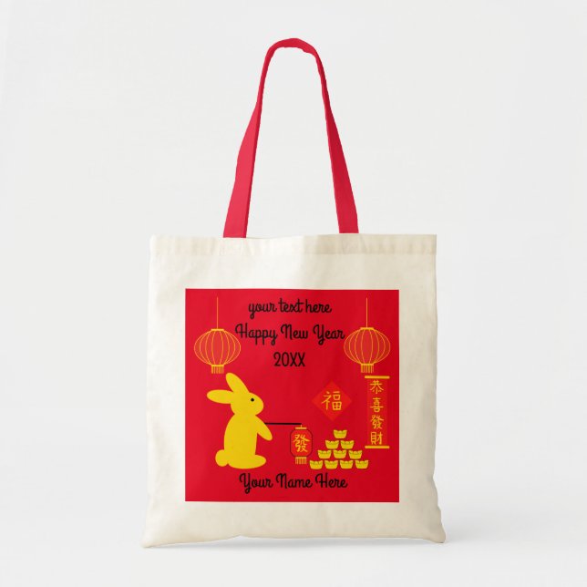 Lucky Rabbit #5 Tote Bag (Front)