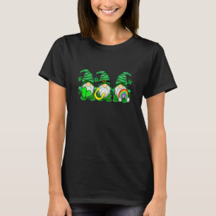 Lucky Rainbow Gnome Happy St Patrick's Day Kids Wo T-Shirt
