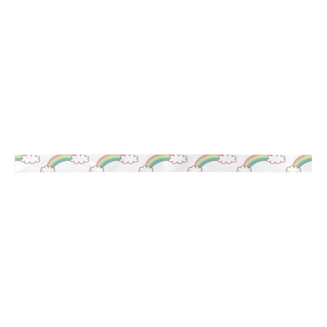 lucky rainbow satin ribbon (Front)