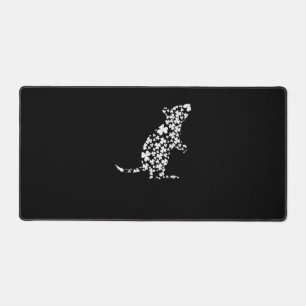 Lucky Rat Shamrocks Irish St Patricks Cute Clover  Desk Mat