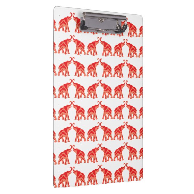 Lucky Red Elephant Clipboard (Right)