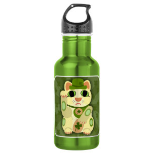 Lucky Saint Patrick's Day Cat 532 Ml Water Bottle