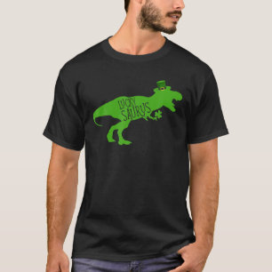 Lucky Saurus Dinosaur Shamrock St Patrick's Day T-Shirt