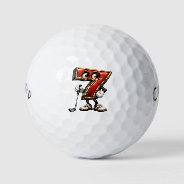 Lucky Seven Callaway Golf Warbird Golf Balls (Front)