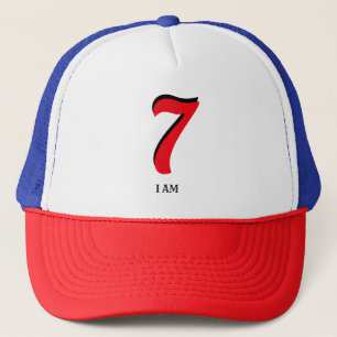 Lucky Seven I Am Trucker Hat