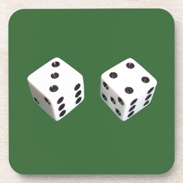Lucky Seven Roll of Dice Coaster (Front)