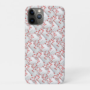 Lucky Sevens Diamonds And Hearts Poker Cards,  Case-Mate iPhone Case