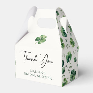 Lucky Shamrock Bridal Shower Thank You Favour Box