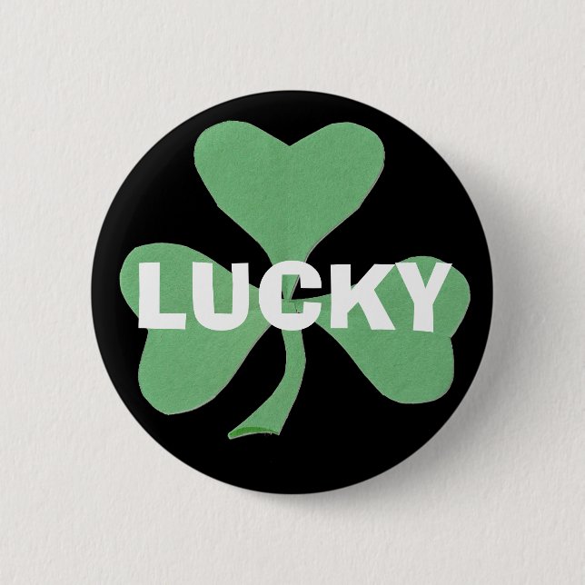Lucky shamrock button (Front)