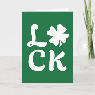 Lucky Shamrock Card