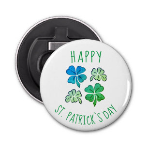 Lucky Shamrock Clover Happy St. Patrick`s day  Bottle Opener