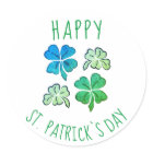 Lucky Shamrock Clover Happy St. Patrick`s day
