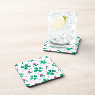 Lucky shamrock coaster