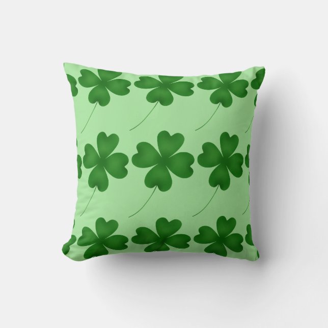 Lucky shamrock design cushion (Front)