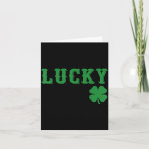 Lucky shamrock fcker funny st patrick's day card