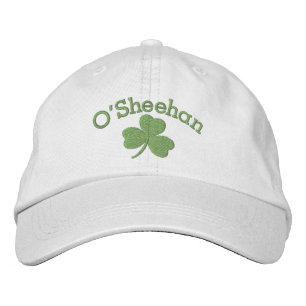 Lucky Shamrock Irish Green Personalised Embroidered Hat