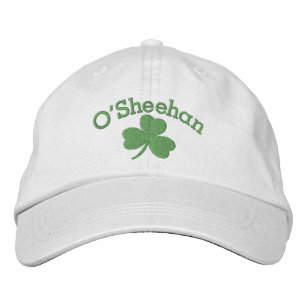 Lucky Shamrock Irish Green Personalised Embroidered Hat