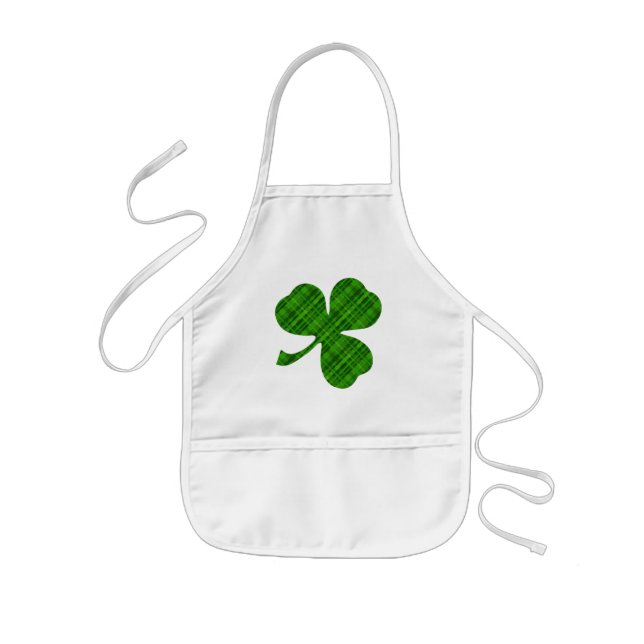 Lucky Shamrock Kid's Apron (Front)
