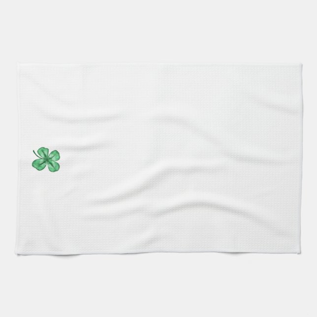 Lucky Shamrock Kitchen Towel (Horizontal)