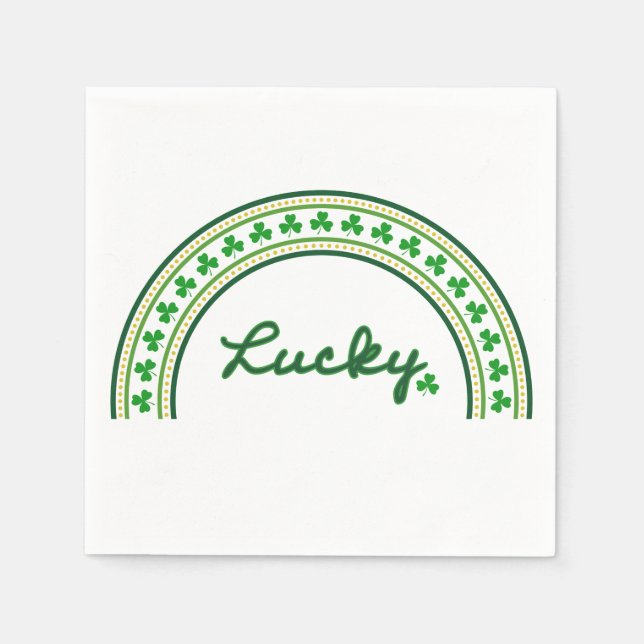 Lucky Shamrock Napkin (Front)