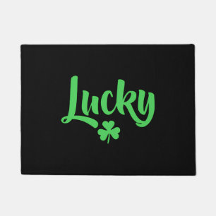 Lucky Shamrock Saint Patricks Day St Pattys St Pad Doormat