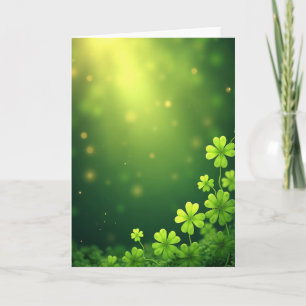 Lucky Shamrock Springtime Card