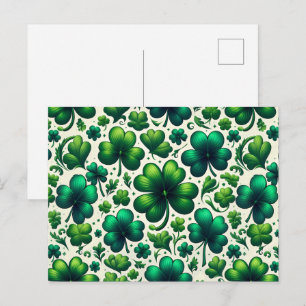 Lucky Shamrock St. Patrick’s Day Holiday Postcard