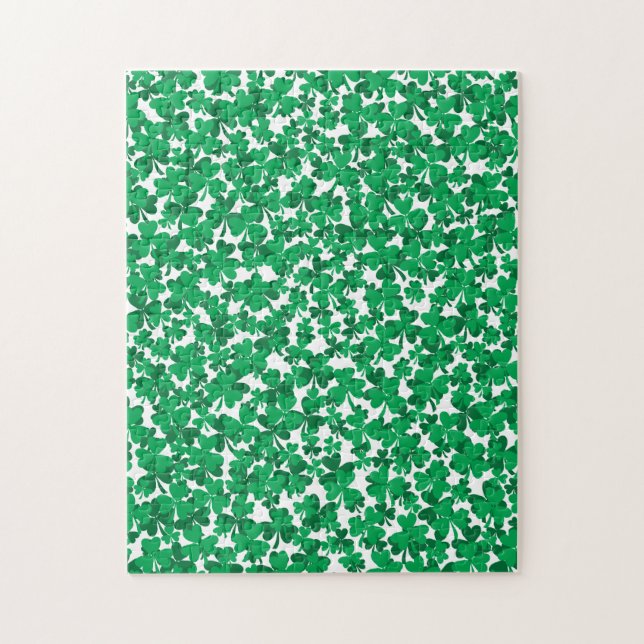 Lucky Shamrock - St Patrick's Day Jigsaw Puzzle (Vertical)