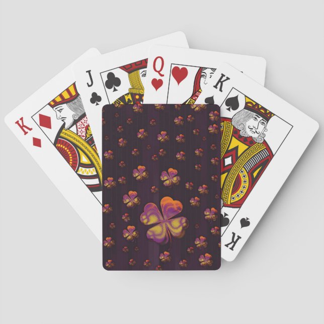 Lucky Shamrocks | Celebrate Playing Cards (Back)