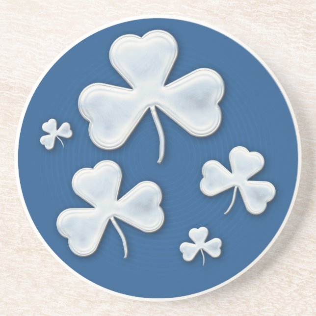 Lucky Shamrocks - Coaster (Front)