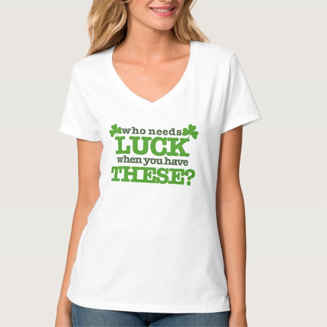 Lucky Shamrocks for Women T-Shirt (Front)