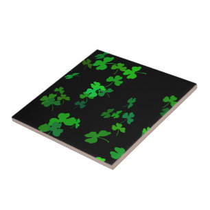 Lucky Shamrocks Tile