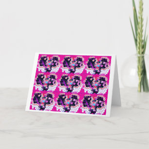 Lucky shapes art holiday card