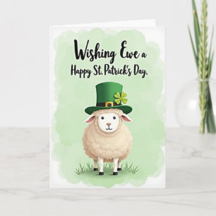 Lucky Sheep St Patricks Day Card