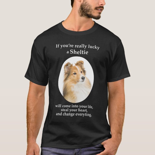 Lucky Sheltie T-Shirt (Front)