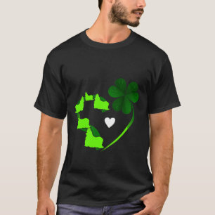 Lucky Shih Tzu Shamrock Heart Shape St Patricks C T-Shirt