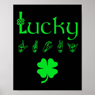 Lucky Sign Language Deaf Awareness St Patricks Day