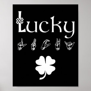 Lucky Sign Language Deaf Awareness St Patricks Day