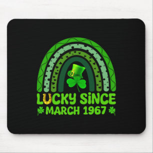 Lucky Since March 1967 Birthday 57th St Patricks D Mouse Pad