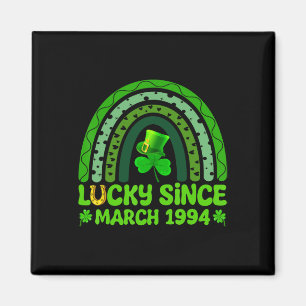 Lucky Since March 1994 Birthday 30th St Patricks D Magnet
