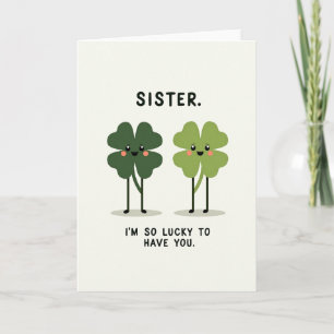 Lucky Sister Greeting Card