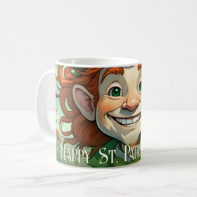 Lucky Smiles on St. Patrick’s Day Coffee Mug (Front Left)