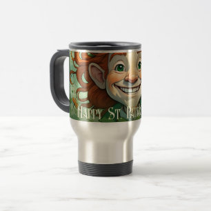 Lucky Smiles on St. Patrick’s Day Travel Mug