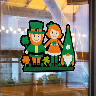 Lucky Squad Window Cling for St. Paddy’s Day